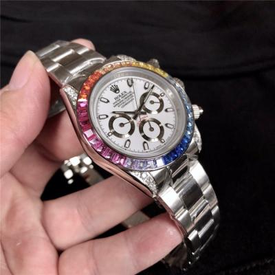 Replica Cosmograph Daytona A21J Automatic  Mens Watch White Dial Oyster Bracelet  Rose Gold E171