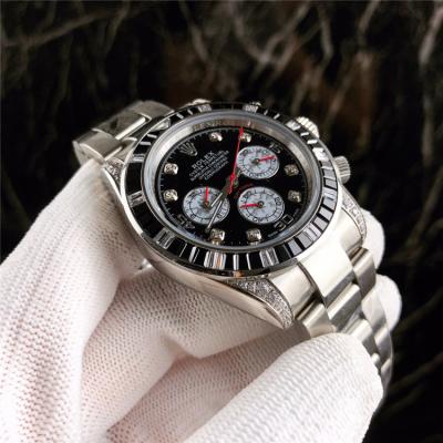 Replica Cosmograph Daytona A21J Automatic Mens Watch Black Dial Oyster Bracelet SS B E175