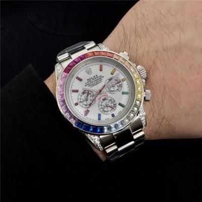 Replica Cosmograph Daytona A21J Automatic Mens Watch White Dial Oyster Bracelet SS  E177