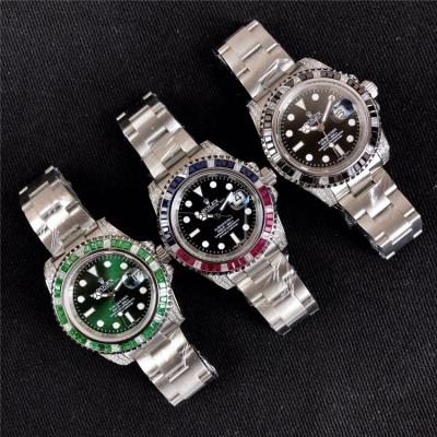 Replica Submariner Japan Miyota 8215 Automatic Movement Mens Watch Green Dial Oyster Bracelet SS E179