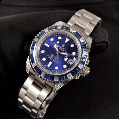 Replica Submariner Japan Miyota 8215 Automatic Movement Mens Watch Blue  Dial Oyster Bracelet SS E180