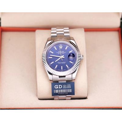 Replica Datejust Japan Miyota 8215 Automatic Movement Mens Watch Blue Dial Jubilee Bracelet SS E183