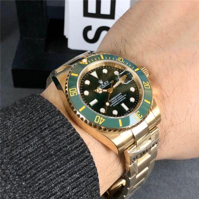 Replica Submariner A21J Automatic Mens Watch Blue Dial Oyster Bracelet Two Tone Yellow Gold E203