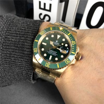 Replica Submariner A21J Automatic Mens Watch Blue Dial Oyster Bracelet Two Tone Yellow Gold E203