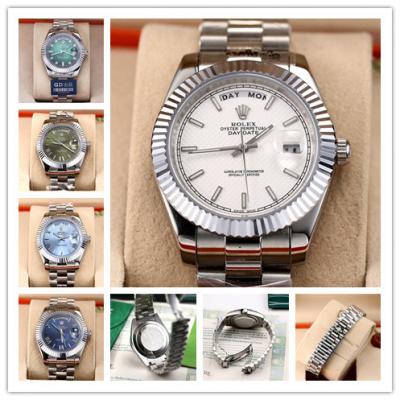 Replica  Day-Date  Miyota 8285 Automatic Movement Mens Watch  White Dial Oyster Bracelet SS A E206