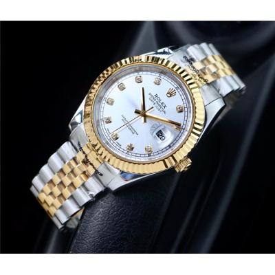 Replica Datejust A2813 Automatic Mens Watch Gold Dial Jubilee Bracelet Two Tone Yellow Gold B E207