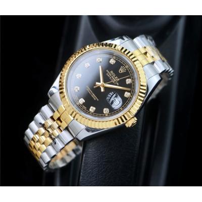 Replica Datejust A2813 Automatic Mens Watch Gold Dial Jubilee Bracelet Two Tone Yellow Gold B E207