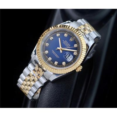 Replica Datejust A2813 Automatic Mens Watch Gold Dial Jubilee Bracelet Two Tone Yellow Gold B E207