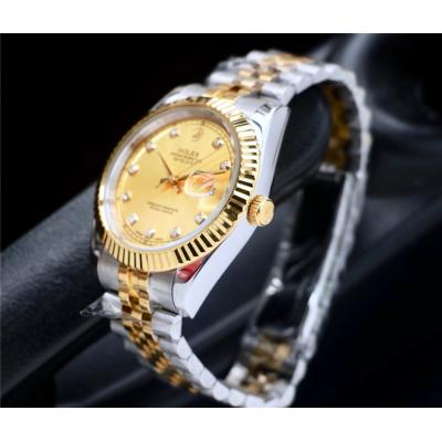 Replica Datejust A2813 Automatic Mens Watch Gold Dial Jubilee Bracelet Two Tone Yellow Gold B E207