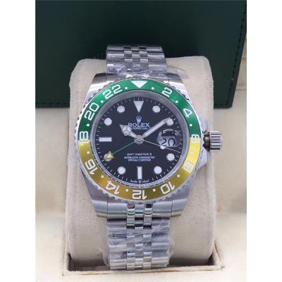 Replica GMT-Master II A21J Automatic Movement Mens Watch Black Dial Jubilee Bracelet SS  E217