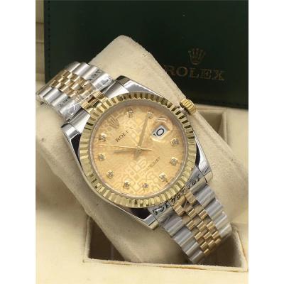 Replica Day-Date A2813 Automatic Movement Mens Watch Gold Dial Jubilee Bracelet Yellow Gold B E220