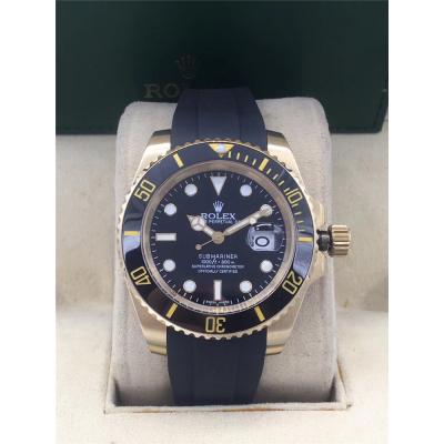 Replica Submariner A2813 Automatic Movement Mens Watch Black Dial Rubber Strap A E223