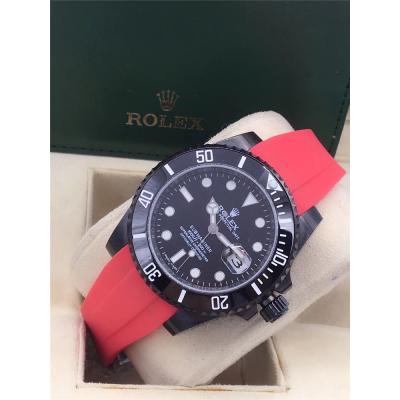 Replica Submariner A2813 Automatic Movement Mens Watch White Dial Ruber Strap B E223