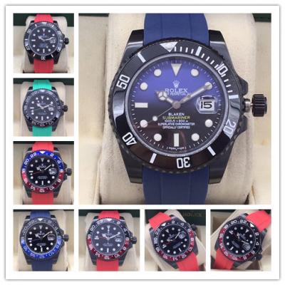 Replica GMT-Master II A21J Automatic Movement Mens Watch Blue Dial Rubber Strap A E224