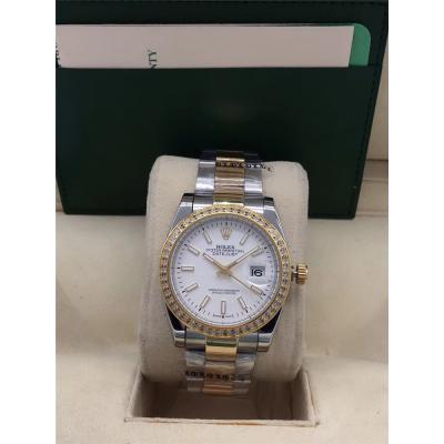 Replica Datejust A2813 Automatic Mens Watch White Dial Jubilee Bracelet Yellow Gold E225