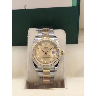 Replica Datejust A2813 Automatic Mens Watch White Dial Jubilee Bracelet Yellow Gold E225