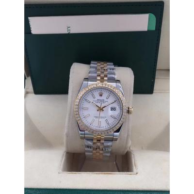 Replica Datejust A2813 Automatic Mens Watch White Dial Jubilee Bracelet Yellow Gold E225