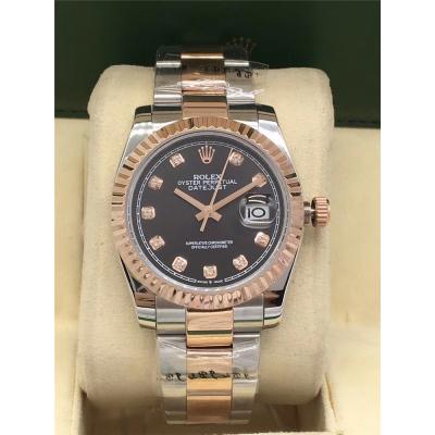 Replica Datejust A2813 Automatic Mens Watch Gold Dial Oyster Bracelet Yellow Gold E229