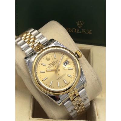 Replica Datejust A2813 Automatic Mens Watch White Dial Oyster Bracelet Rose Gold E231