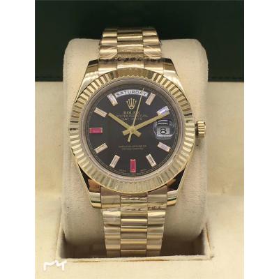 Replica Day-Date A2813 Automatic Mens Watch Gold Dial Oyster Bracelet Yellow Gold E232