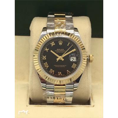 Replica Datejust A2813 Automatic Mens Watch White Dial Oyster Bracelet Yellow Gold E235