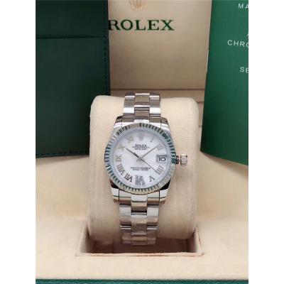 Replica Datejust A2813 Automatic Movement Womens Watch White Dial Oyster Bracelet SS A E239