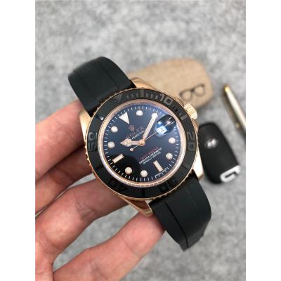 Replica  Yacht-Master II  A21j Automatic Movement Mens Watch Black Dial Oyster Bracelet SS E243