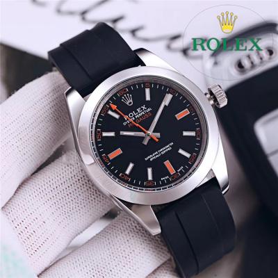 Replica Milgauss A21j Automatic Movement  Mens Watch Black Dial Rubber Strap A E248