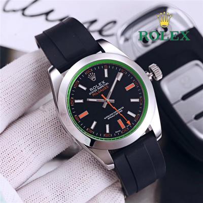 Replica Milgauss A21j Automatic Movement  Mens Watch Black Dial Rubber Strap A E248