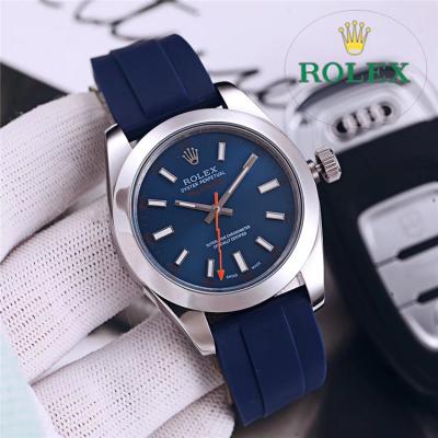 Replica Milgauss A21j Automatic Movement  Mens Watch Blue  Dial Rubber Strap B E248