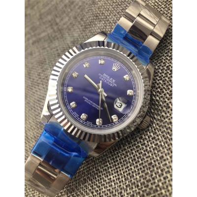 Replica Datejust A21j Automatic Movement Mens Watch Blue  Dial Oyster Bracelet SS A E250