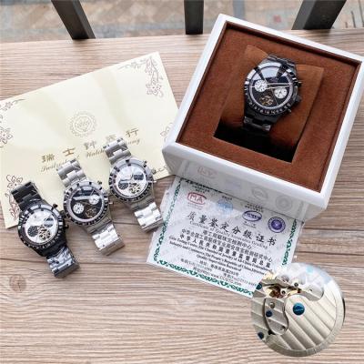 Replica Cosmograph Daytona  A21j Automatic Movement Mens Watch White Dial PVD Steel E252