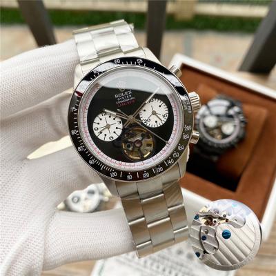 Replica Cosmograph Daytona  A21j Automatic Movement Mens Watch White Dial PVD Steel E252