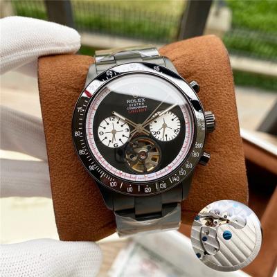 Replica Cosmograph Daytona  A21j Automatic Movement Mens Watch White Dial PVD Steel E252