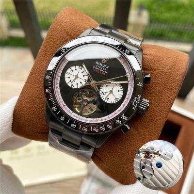 Replica Cosmograph Daytona  A21j Automatic Movement Mens Watch White Dial PVD Steel E252