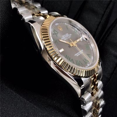 Replica Datejust A2836 Automatic Movement Mens Watch Gray Dial Oyster Bracelet SS A E291