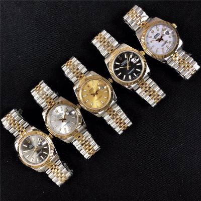 Replica Datejust A2836 Automatic Mens Watch Black Dial Jubilee Bracelet Two Tone Yellow Gold B E291