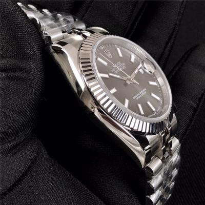 Replica Datejust A2836 Automatic Movement Mens Watch Blue Dial Oyster Bracelet SS C E291