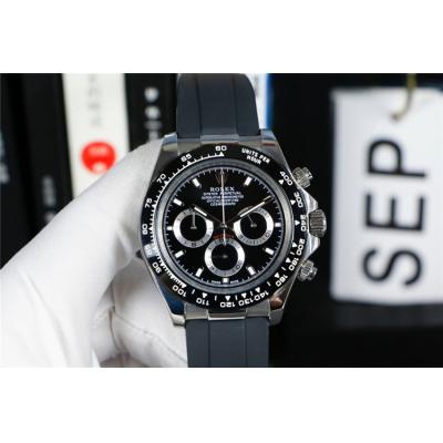 Replica Cosmograph Daytona Japan Quartz Chronograph Mens Watch White Dial Rubber Strap E294