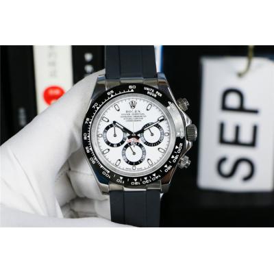 Replica Cosmograph Daytona Japan Quartz Chronograph Mens Watch White Dial Rubber Strap E294