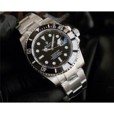 Replica Submariner A2813 Automatic Movement Mens Watch Black Dial Oyster Bracelet SS E302