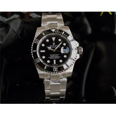 Replica Submariner A2813 Automatic Movement Mens Watch Black Dial Oyster Bracelet SS E302