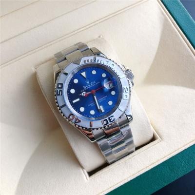 Replica Yacht-Master Japan Miyota 8215 Automatic  Mens Watch Blue Dial Oyster Bracelet SS B E305