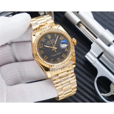 Replica Datejust A2836 Automatic Movement Mens Watch White Dial Oyster Bracelet Yellow Gold E311