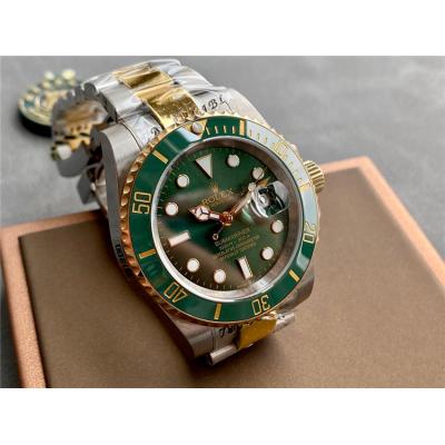 Replica Submariner A21J Automatic Movement Mens Watch Green Dial Oyster Bracelet SS E328