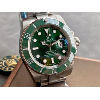 Replica Submariner A21J Automatic Movement Mens Watch Green Dial Oyster Bracelet SS E328