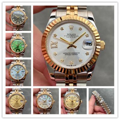 Replica Datejust A21J Automatic Movement Womens Watch Silver Dial Jubilee Bracelet Two Tone Yellow Gold A E329