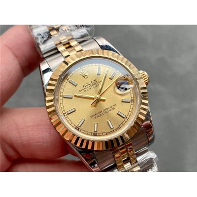 Replica Datejust A21J Automatic Movement Womens Watch Silver Dial Jubilee Bracelet Two Tone Yellow Gold A E329