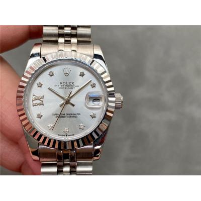 Replica Datejust A21J Automatic Movement Womens Watch Blue Dial Jubilee Bracelet  SS B E329