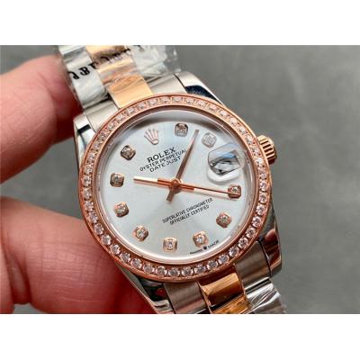 Replica Datejust A21J Automatic Movement Womens Watch Silver Dial Jubilee Bracelet Two Tone Yellow Gold A E330